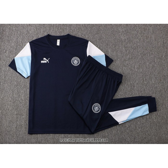 Tuta da Track Manchester City Manica Corta 2021 2022 Blu